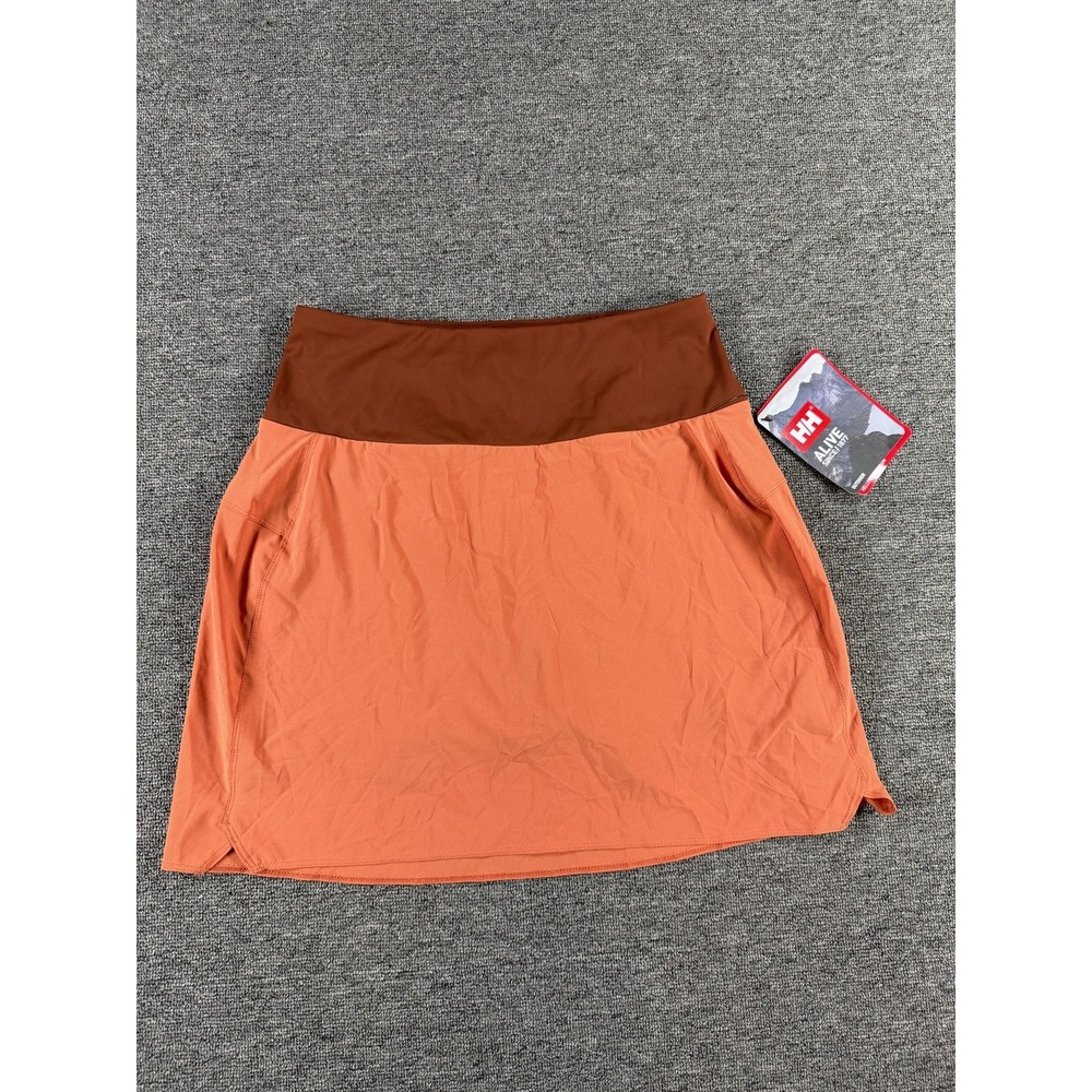 Helly Hansen Rask Skort Womens Medium Orange Terracotta Stretch Hiking Athletic